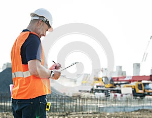 Architecture Construction Safety First Career Concept