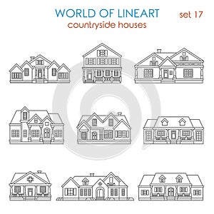 Architecture countryside house townhouse graphical lineart photo