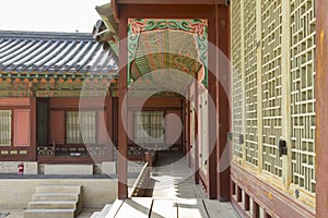 Architecture decoration of Gyeongbok Palace Seoul, South Korea