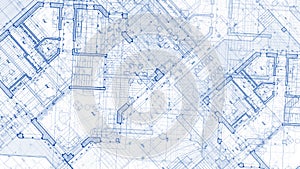 Architecture design: blueprint plan - illustration of a plan mod