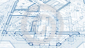 Architecture design: blueprint plan - illustration of a plan mod