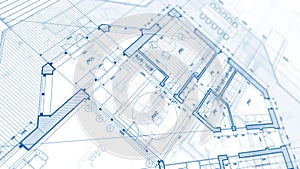 Architecture design: blueprint plan - illustration of a plan mod