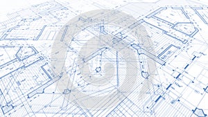 Architecture design: blueprint plan - illustration of a plan mod