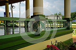 Architecture detail of Air Barok Mosque at Jasin Malacca, Malaysia