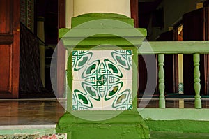 Architecture detail of Air Barok Mosque at Jasin Malacca, Malaysia