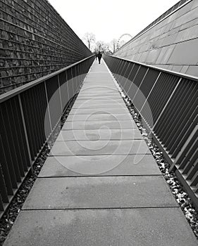 Architecture detail, artistic look in black and white.