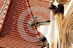 The architecture detail  of Corvin Castle, Hunyadi Castle, Hunedoara Castle