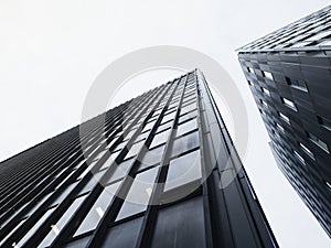 Architecture detail Modern facade building Black and White