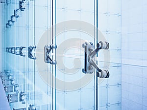 Architecture detail Modern Glass Facade Building Structure