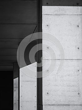 Architecture detail Modern structure Black and White