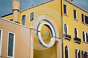 Architecture detail in Murano Venice, Italy