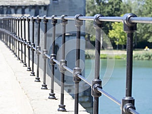 Architecture detail of Pont Saint-BÃ©nÃ©zet, Avignon, France