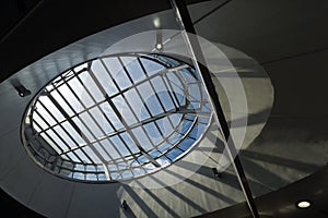 Architecture detail of roof window ellipse