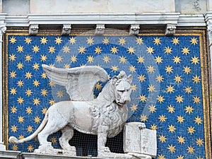 Architecture detail on St. Mark Cathedral, Venice, Italy