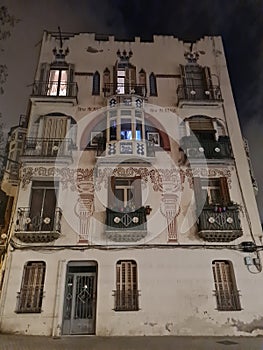 Buildings and architecture in Barcelona Spain. Exploring the city photo