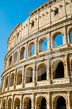 Architecture details of Colosseo or Amphitheatrum Flavium