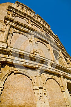 Architecture details of Colosseo or Amphitheatrum Flavium