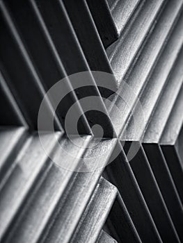 Architecture details Metal texture Oblique line Geometric Abstract background photo