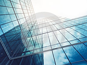 Architecture details Modern Building Glass facade Business background