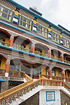 Architecture details of a Rumtek Monastery at Gangtok, India