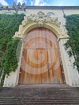 Architecture and doors in Montpellier, France.