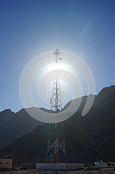 A cell site, cell tower, or cellular base station is a cellular-enabled mobile device site where antennas. Egypt photo