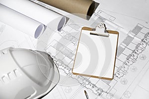 Architecture still life concept with space to text