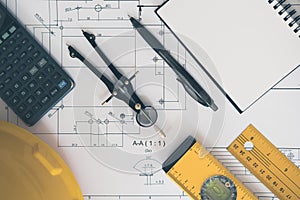 Architecture, engineering plans and drawing equipment