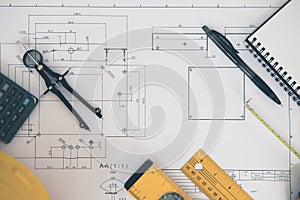 Architecture, engineering plans and drawing equipment