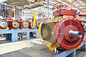 architecture and equipment of a factory for mechanical engineering: assembly of electric motors