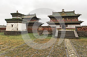 Architecture of Erdene Zuu Monastery in Mongolia