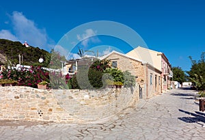 Architecture in Ereikoussa island, northwest of Corfu, Greece