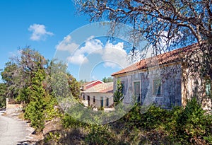 Architecture in Ereikoussa island, northwest of Corfu, Greece