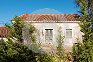 Architecture in Ereikoussa island, northwest of Corfu, Greece