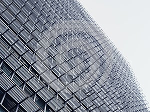 Architecture Exterior Steel facade design Modern Building Business Background