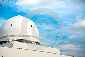 Architecture of floating Mosque in Kuala Terengganu, Malaysia