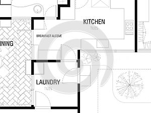 Architecture Floor plan background