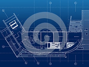 Architecture Floor plan background