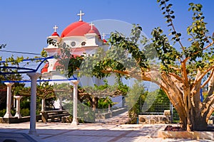 Architecture of the Greek Orthodox Monastery Sea of Galilee Israel