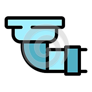 Architecture gutter icon color outline vector