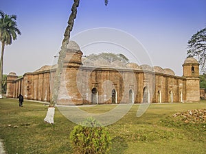 architecture-of-historical-sixty-dome-mosque-bagerhat-bangladesh