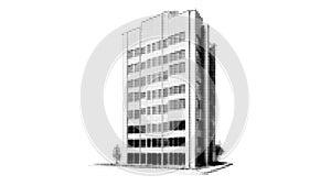 Architecture Home Collage Isolated Element at the White Background. Real estate