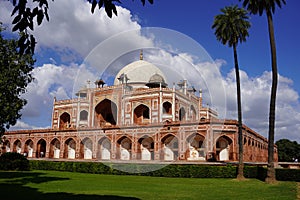 Architecture of Humayun`s Tomb in New Delhi, India