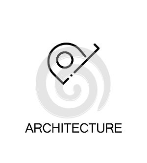 Architecture icon or logo for web design.