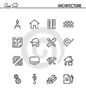 Architecture icon set