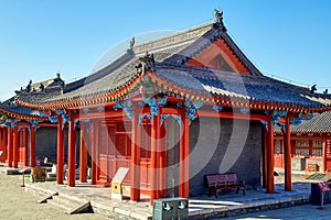 The architecture of imperial palace of the Qing Dynasty in Shenyang