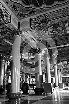 Architecture interior of China temple