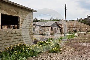 Architecture on the island of Goli otok