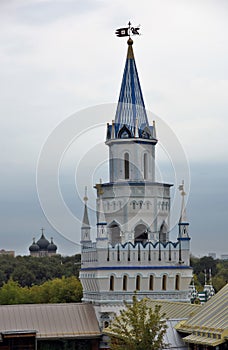 Architecture of Izmailovo manor in Moscow.