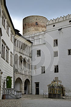 Architecture from Jindrichuv Hradec castle